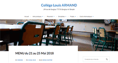 Desktop Screenshot of collegelouisarmand.com